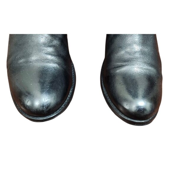 Frye Molly Gore Tall Boots Black Leather Riding Equestrian Style Sz 8B - Picture 3 of 15